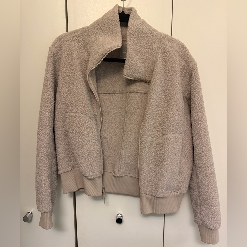 Everlane Women's Cream Teddy Jacket